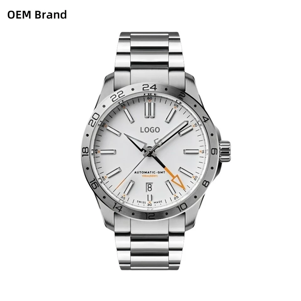 White dial watch