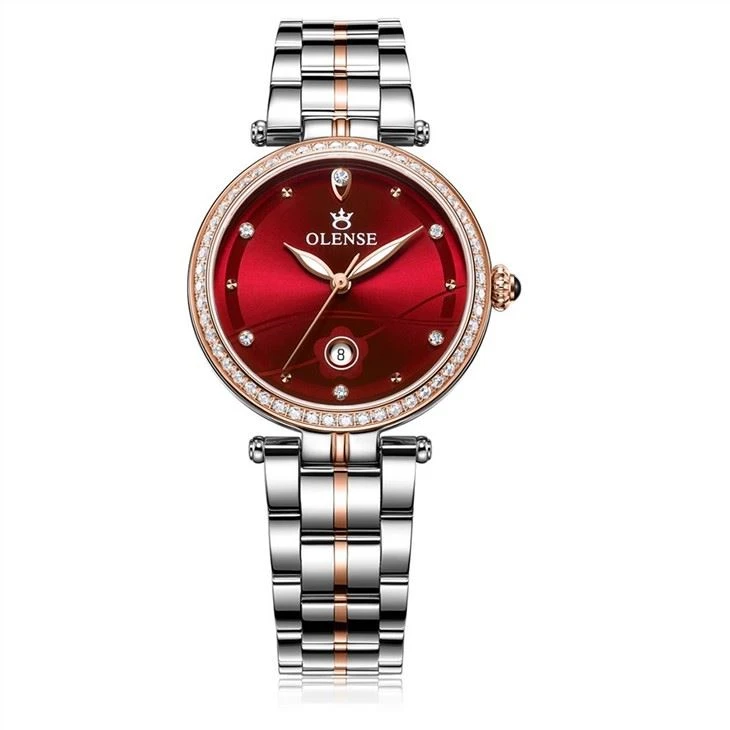 High-end Couple Watch Rozsdamentes Acél Vízálló Watch Férfi Divat Naptár Egyszerű Ladies Watch testreszabás